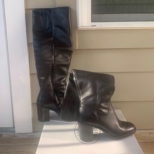 Steve Madden black knee high boots
